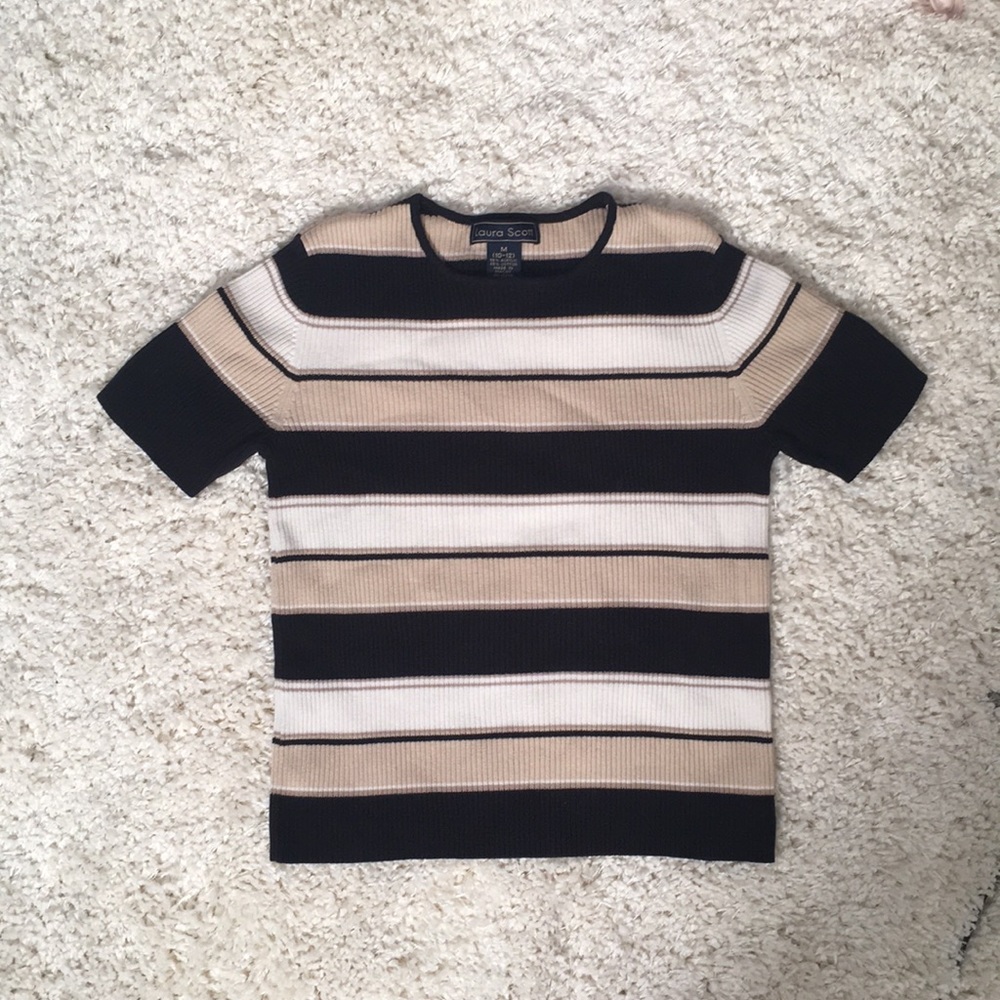 Striped Cozy Short Sleeve